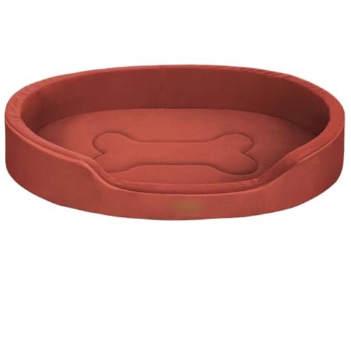 XVVXペット クッション 犬ベット通年使用 室内用 ペットソファー 小型犬、中型犬、大型犬、猫に適しており高反発フォーム (レッド,XLサイズ:80×55×14cm、重量20kg以内)