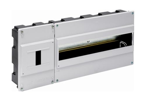 Caja empotrar para hasta 16 elementos, ideal para instalación eléctrica segura y organizada en hogares y edificios.
