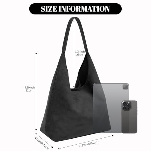 Bolso Suede Hobo para Mujer Trendy Tote y Shoulder miniatura 4