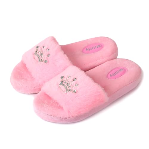 Arch Support Sippers for Women Tiara Decorated Indoor Slippers Crown Diamond Open Toe House Shoes2
