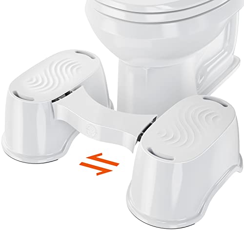 Pipishell Toilet Stool, 7” Bathroom Stool For Toilet, Detachable Toilet Potty Step Stool For Adults And Kids, Ergonomic Toilet Footstool With Non-Slip Pad, Pits01 #TOP26