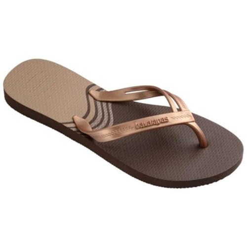 Havaianas Girl's Flip-Flop, Dark Brown, 33/34 EU2