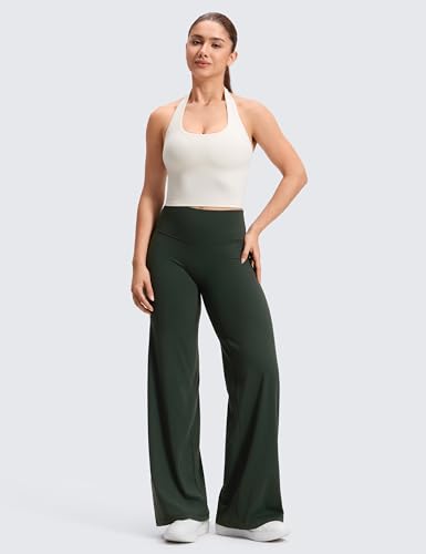 Image of CRZ YOGA Softretch Wide Leg Pants 28 inch /30 inch /32 inch | No Front Seam, Ultimate Comfort, Next to Skin, Yoga, Casual, High Waisted, for Women