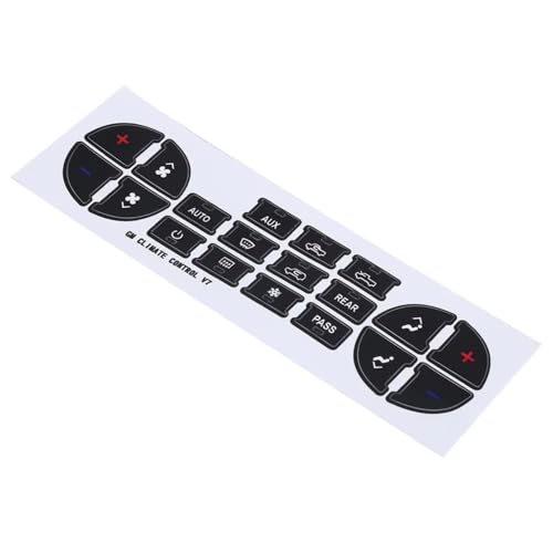 Autocollants Bouton AC pour Buick Enclave 2008-2012 Kit de Réparation Climatisation