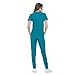 Natural Uniforms Ultra Stretch Form Fitting Womens Scrub Set (Teal, X-Large)