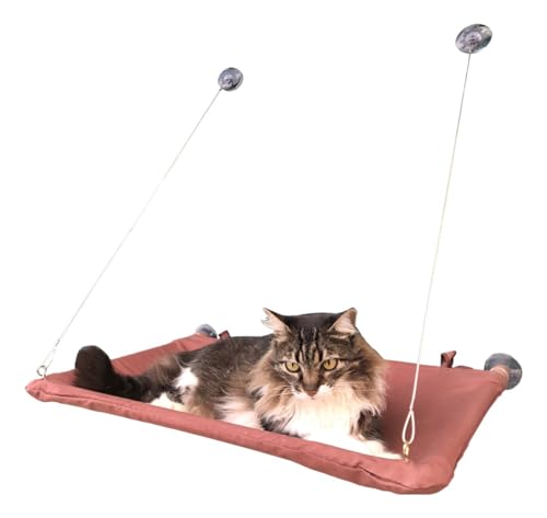 Cama Suspensa de Janela Caminha para gatos com ventosa sacada meu pet 40cm x 67cm Confortavel