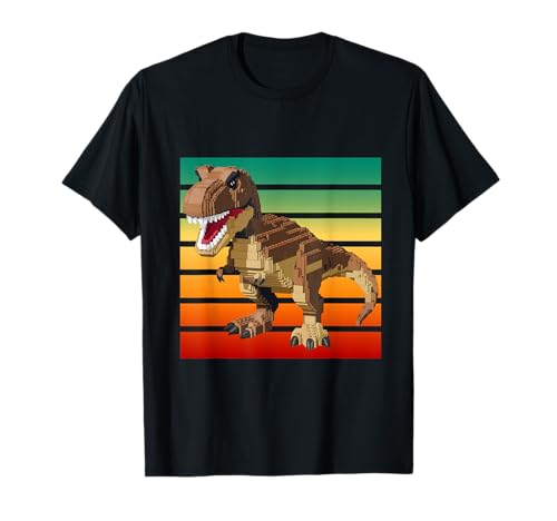 Building Bricks Dinosaur T-Rex Family Matching T-Shirt