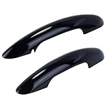Orivin 1 paire de caches de poignée de porte latérale, pièces extérieures de voiture pour Mini, capuchons de poignée de porte extérieurs noirs brillants pour Cooper F54, F55, F56, F57 et F60