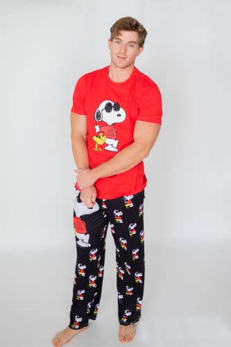 Snoopy Unisex Lounge Pajama Pants - Comfy, Loose-Fit, Ultra-Soft - Snoopy Joe Cool Sleep Bottoms2
