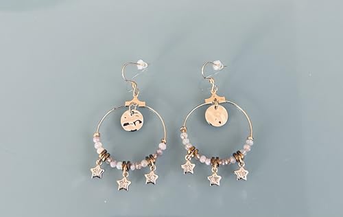 Pendientes bohemios de estrella dorada para looks de verano boho chic 5