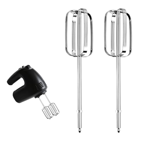 2pcs Hand Mixer Beaters Attachments Compatible with BLACK & DECKER, Universal Stainless Steel Electric Hand Mixer Whisk Replacement for Cooking and Baking