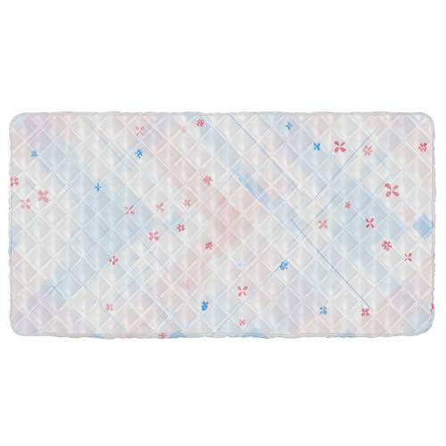 Peach Blue Portable Toddler Bed Sheet Soft&Comfortable Cot Sheet for Toddler Bed Mattress for Kids Sleeping Cot 50'' x 25'' (Sheet,Bed Not Included)