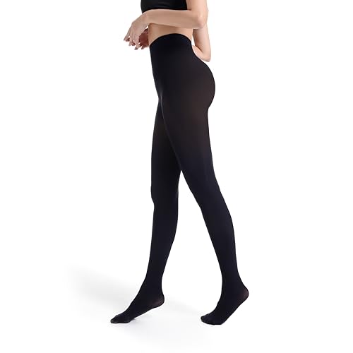 Image of Frola Semi Opaque Tights for Women 40 Denier Matte Solid Color Pantyhose Soft Stockings Nylons Under Dress