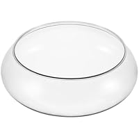 Happyyami Durchsichtiges Fischglas Aus Kunststoff Blumenvase Mit Breiter Öffnung Rundes Terrarium Betta-Tank Aus Kunststoff Kleines Aquarium Hydroponische Vase Pflanzgefäß Goldfischglas Als