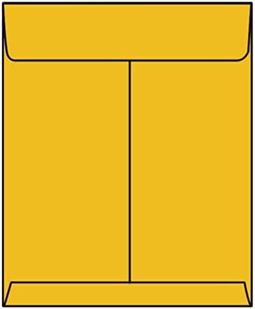 Open End Catalog Envelopes, 8-3/4" x 11-1/2", 24#, Tan/Brown Kraft, Center Seam (Box of 250)