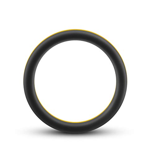 Blush-Novelties-Performance-Pro-Adult-Sex-Toy-Cock-Ring-Silicone-Stretchy-Erection-Flexible-Body-Safe-Penis-Ring-for-Men-Couples-Male-Enhanced-Pleasure-Erection-Support-Sex-Toy-GoldBlack