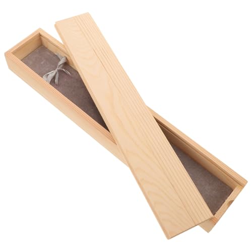 Boîte à stylo unique en bois de camphrier Hohopeti pour calligraphie et écriture