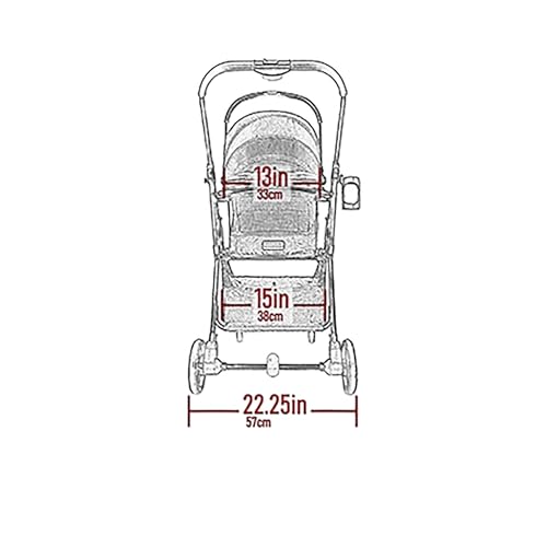Pet Gear Sistema de viagem 3 em 1, carrinho View 360 converte em assento de transporte e elevador co