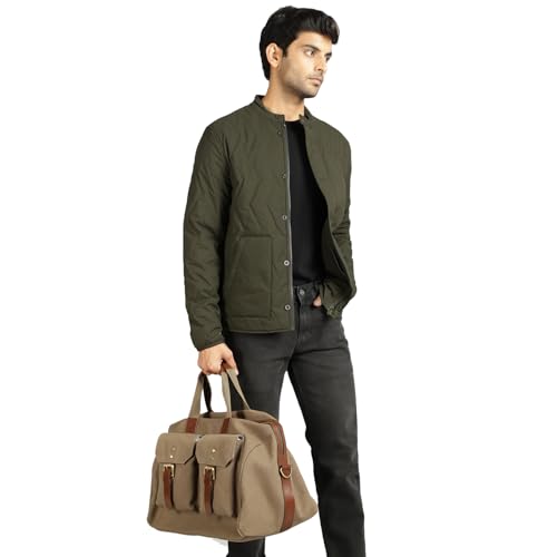 Image of Royal Enfield Legacy Pro Mild Quilted Jacket(Size:XL)-JKA240001-OLIVE