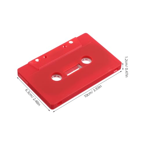 BESPORTBLE Audio Cassette Tape Decorations 2pcs Empty Cassette Tapes for Diy Music