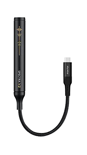 Maktar ヘッドホンアンプ Spectra X2 USB type-C アンプ ハイレゾ DAC 3.5mm変換アダプタ アンプ HiFi ポータブルヘッドホンアンプ ポタアン ヘッドホンアンプ Android スマホ/タブレット PC対応 カナル型イヤホン 音質アップ 重低音 hi-res 有線