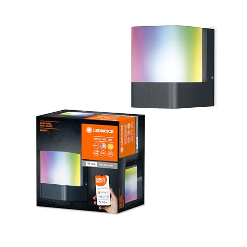 Éclairage mural extérieur cube en aluminium au design gris contemporain