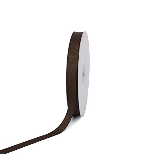Creative Ideas 50-Yard Solid Grosgrain Ribbon, 5/8-Inch, Brown