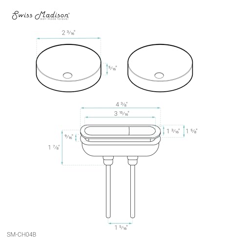 Image of Toilet Hardware Black (SM-1T254HB)
