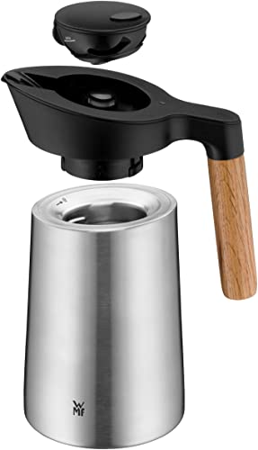 WMF Kineo doppelwandige Isolierkanne 0,6l, Thermoskanne Edelstahl mit Klick-Verschluss, Kaffeekanne hält Getränke 12h warm & 24h kalt, matt – Bild 8