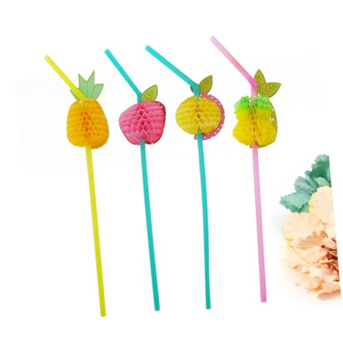 Pitillos desechables plásticos coloridos para fiesta miniatura 2