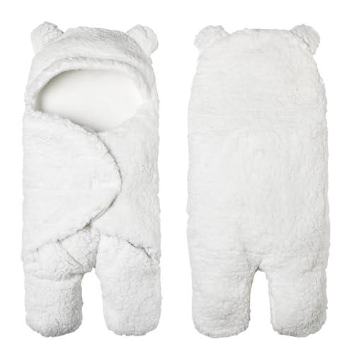 Image of Soarwg Kids Baby Swaddle, Natural Receiving Swaddle Wrap, Baby Essentials Softness Plush Baby Swaddle, Ideal for Baby Girl and Boy Newborn Registry Search, Shower Gift 0-6 Months