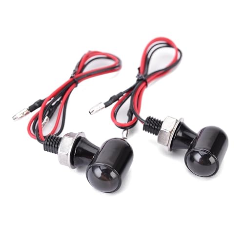 Clignotant LED moto ambre 12V haute luminosité lampe clignotante étanche bobber