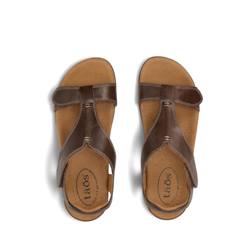 Image of Taos The Show Premium Leather Women's Sandal - Experience Everyday Style, Comfort, Arch Support, Cooling Gel Padding and an Adjustable Fit for Exceptional Walking Comfort