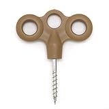 El diseño roscado proporciona una mayor seguridad a tus tiendas de campaña incluso en condiciones climáticas adversas (negro)