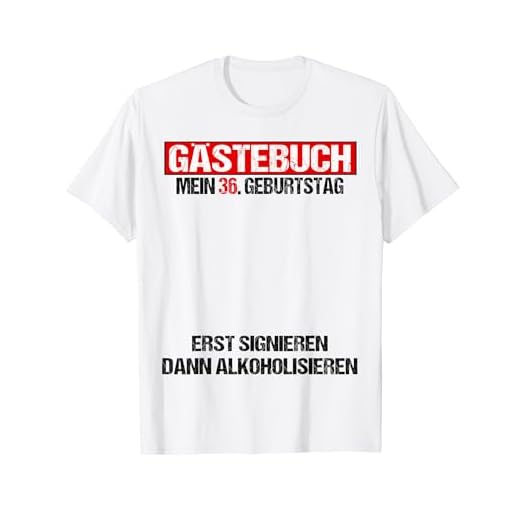 Libro de visitas 36 cumpleaños hombre mujer divertido 36 cumpleaños decoración Camiseta