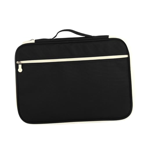Homoyoyo Portable Document Bag Portfolio Organizer Zipper Briefcase Business Storage Case File Holder for Men Women School Business Trip Outdoor - Main Image