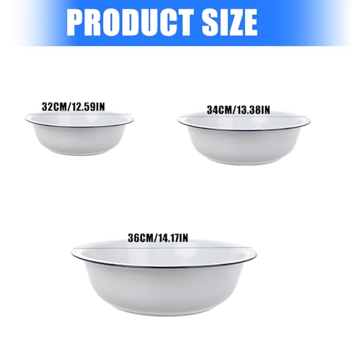 Tazón para mezclar esmaltado de 36 cm para cocina miniatura 4