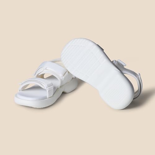 Image of Amazon Essentials girls Open Toe Sport Sandals with Adjustable Velcro Straps