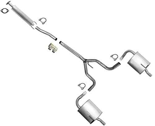 Exhaust System Pipe Dual Muffler Replacement Part for Nissan 2010-2015 2.5L Altima 4 Door (Will Not Fit Hybrid)