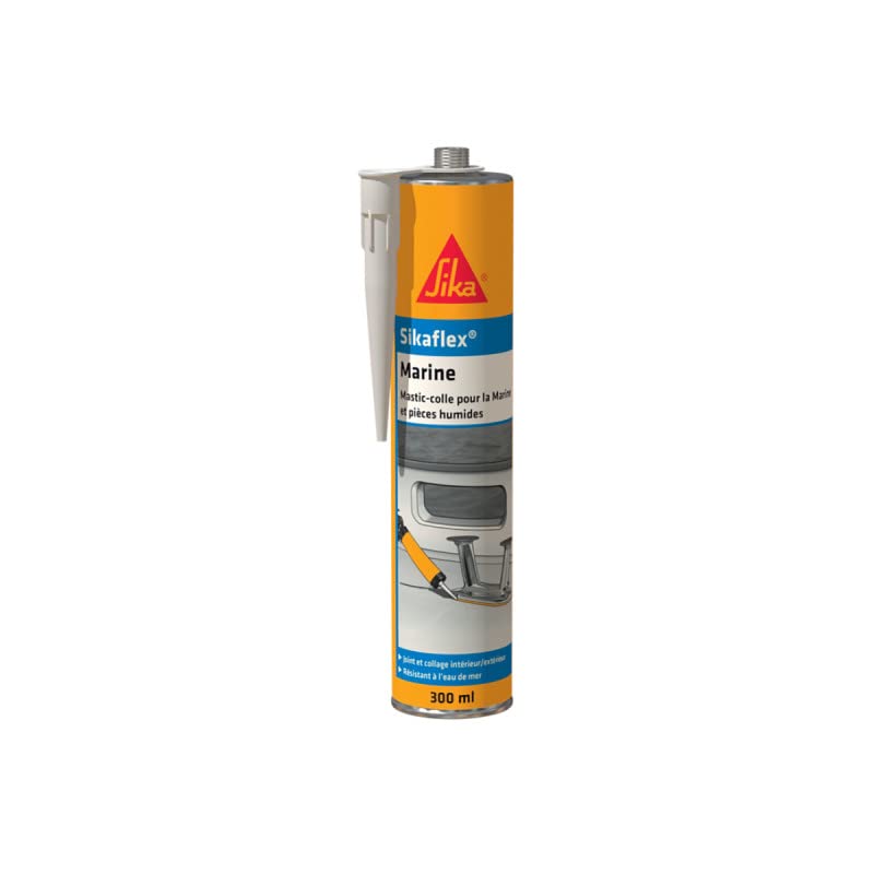Lot de 3 colles mastic SIKA - Sikaflex Marine - Noir - 300ml