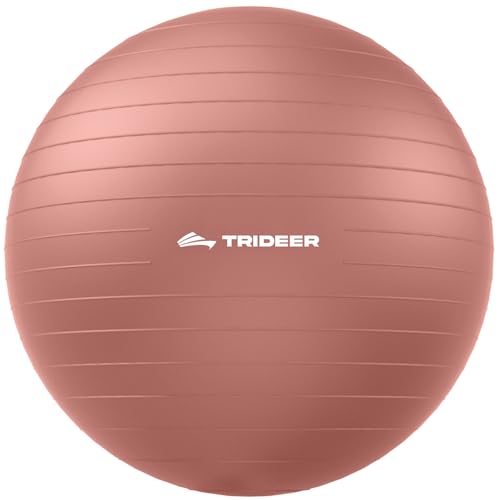 Image of Trideer Yoga Ball for Exercise, Pilates, Core & Balance Training, Stability Ball for Pregnancy & Birthing Prep, Physical Therapy, Daily Stretching, Office Chair for Active Sitting, Quick Pump Included