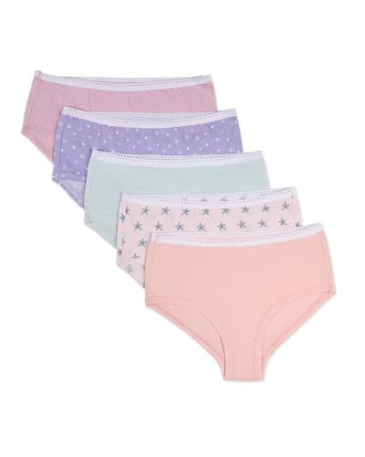 MeMoi 5 Pair Girls Be A Star 100% Cotton Brief Panties