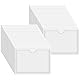 Etikettenhalter Selbstklebend 10x6 cm, 40 Stück Beschriftungsfenster Selbstklebend Etikettenhalter Transparent Kartentaschen