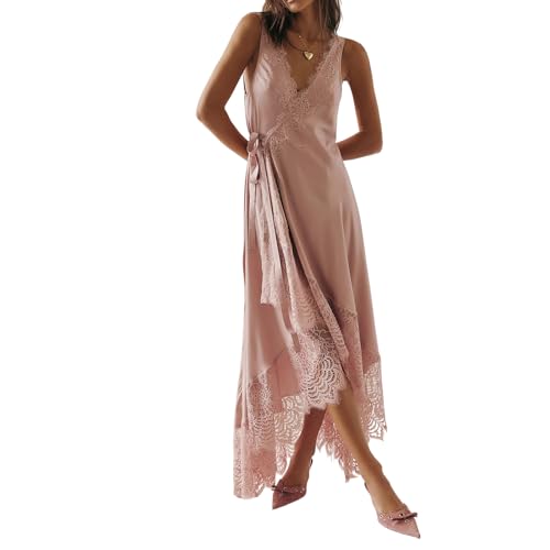 Womens Free Slip Lace Long Maxi Wrap Dress People FP Dupes Y2k Vi...