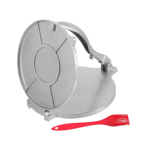 PRETYZOOM Tortilla Maker and Dumpling Press Tool Manual Dough Molder for Empanadas Ravioli and Tortillas with Silicone Brush for and Versatile Use