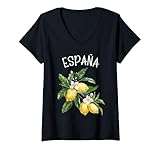 Photo Gallery donna españa limone arte spagnolo amante della frutta spagna vintage españa maglietta con collo a v Photo Gallery donna españa limone arte spagnolo amante della frutta spagna vintage españa maglietta con collo a v