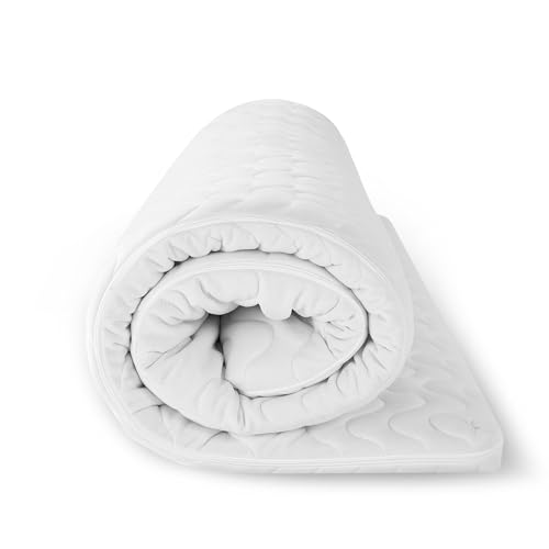 EGO HOME Matratzen Topper 90x200 cm, 7cm Höhe Matratzentopper Härtegrade H2 mit 7-Zonen Spiral-Dorn Kaltschaumkern, Öko-TEX Zertifiziert,...