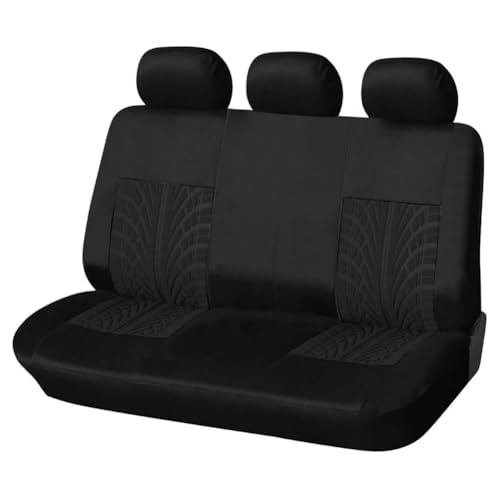 LIPPSY Car Seat Covers for Nissan Note 2013-2017, Full Set Breathable Fabric Car Seat Protectors Washable Interior Accessories,A/Black - Image 4