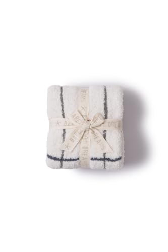Image of Barefoot Dreams CozyChic Multicolor Plaid Stroller Blanket, Cream Multi, 30 inchx40 inch