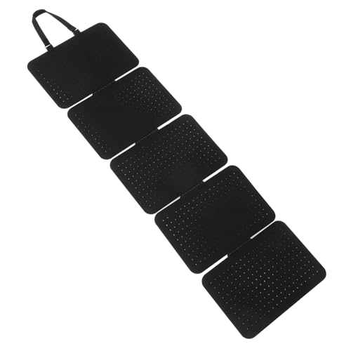 Unomor 1Set Wall Hanging Jewelry Organizer Felt Display Board for Earrings Necklaces Enamel Pins Brooches Layout for Home Commercial Use Storage